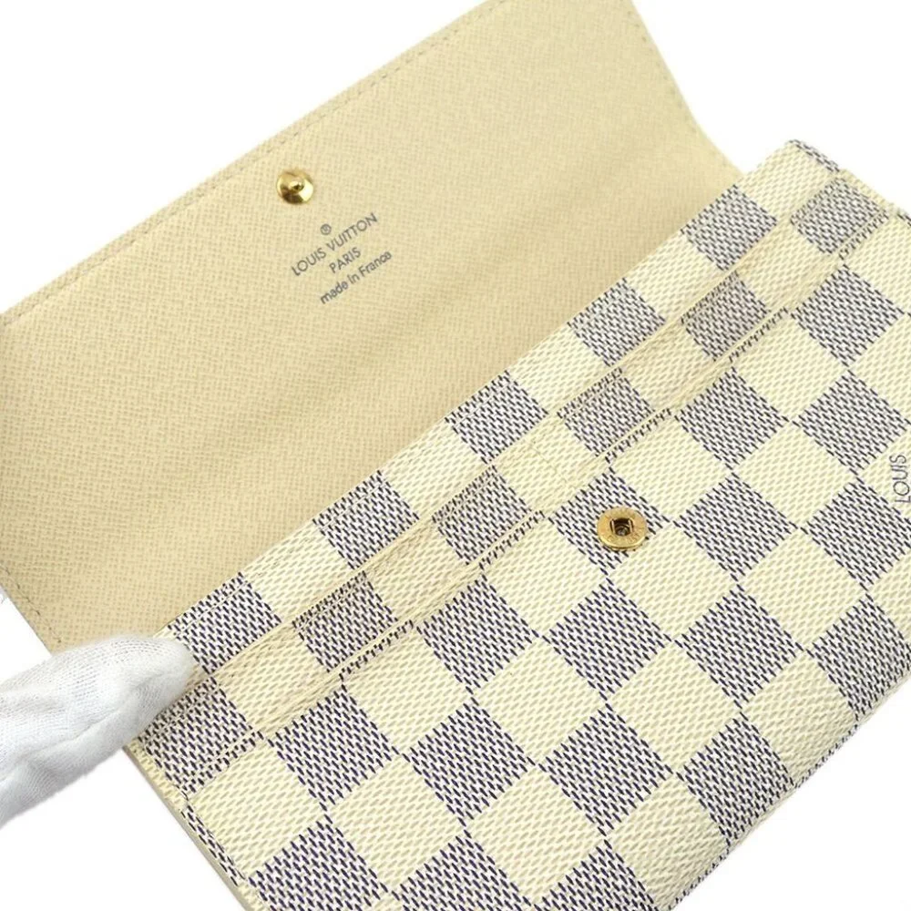 Louis Vuitton Damier Azur Portofeuil Sara Coin Purse Wallet - Picture 4 of 7